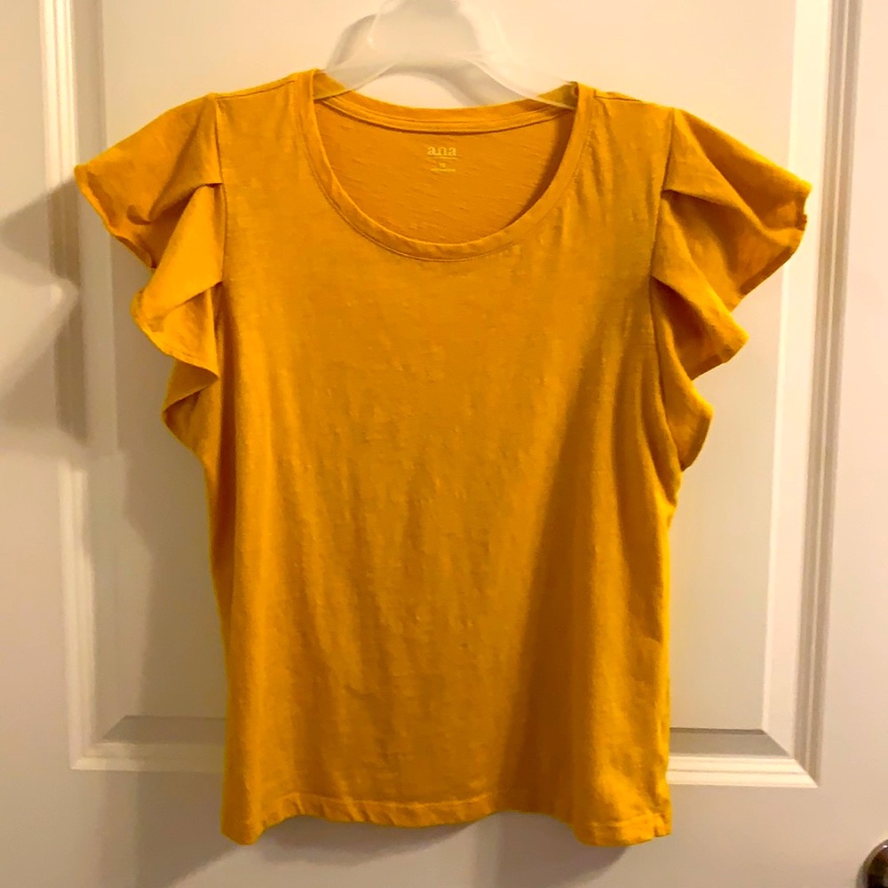 Cute ruffle sleeve T! A step above everyday basic